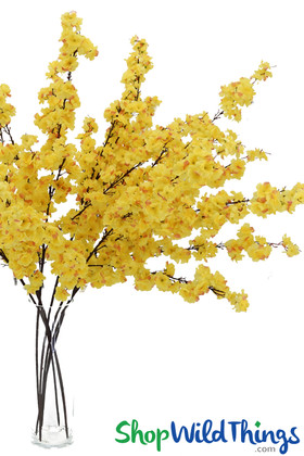 Yellow Very Tall Flowers Dogwood Branches Bendable ShopWildThings.com