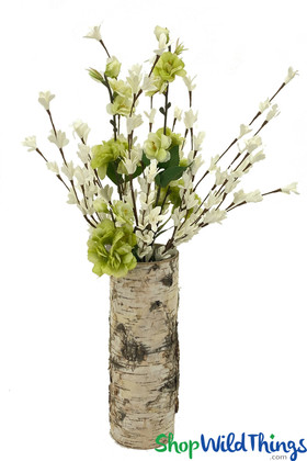 Birch Vase with Flowers for Centerpieces, ShopWildThings.com