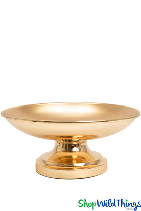 Centerpiece Gold Metal Compote Bowl ShopWildThings Floral Designer Vases