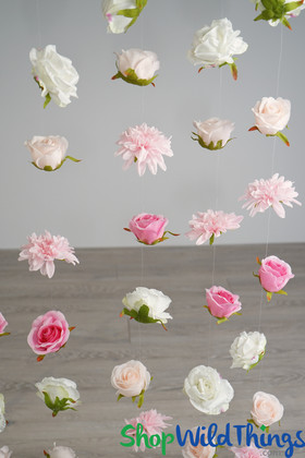 Floating Floral Garland with Monofilament Line ShopWildThings.com