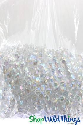 Diamond Iridescent Bead Strands, Great for Crafts, Art Projects, Costumes and Vase Filler