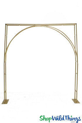 Double Backdrop Metal Gold Arch Backdrop ShopWildThings.com