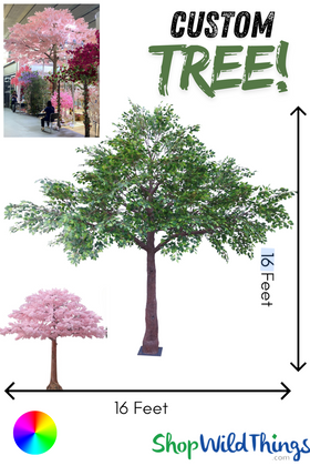 Custom Artificial Realistic Tree ShopWildThings.com 16 Feet tall and 16.5 Feet Wide