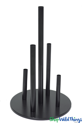 5 Support Black Tall Tube Stand for Oversized Giant Flowers by ShopWildthings.com