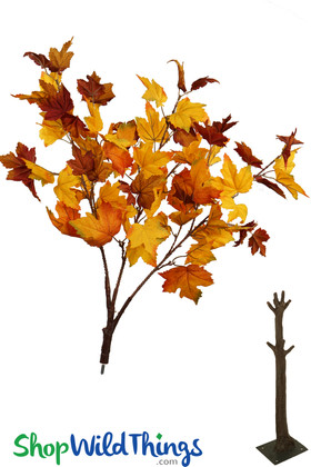 Maple Leaf Dark Orange/Red/Brown/Green Interchangeable Branch ShopWildThings.com