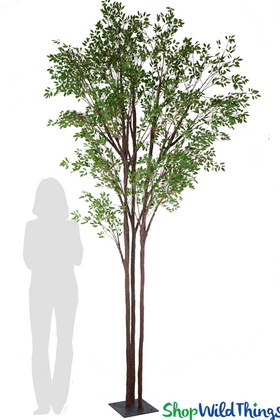 Giant Artificial Green Leaf Lacebark Elm Tree 11 Feet Tall  - ShopWildthings