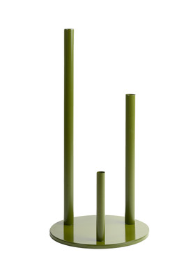 Three-pole floral display holder for oversized flowers, ShopWildThings sturdy metal base design.