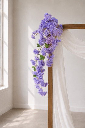 Cascading "Spring Blossom" Spray Bouquet - Lavender 41"