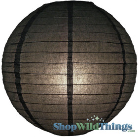 Round Paper Lantern 12" Black