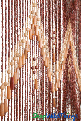 Wooden Beaded Curtains Sustainable Eco-Friendly Home Office Decoration