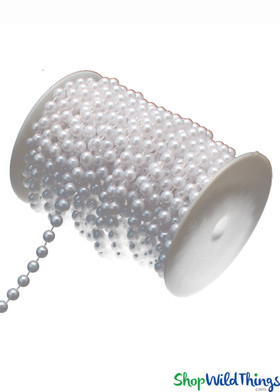 Large White Pearls with Hole - 3 Sizes of Beads 