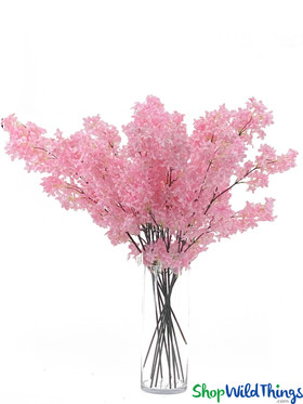 Pink Artificial Flowers Long Stems Tall Sprays ShopWildThings.com