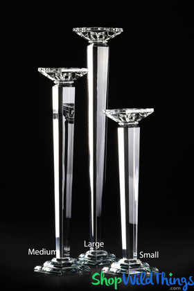 K9 Crystal Candle Holder or Floral Riser, Elegant Event Decor by ShopWildThings.com