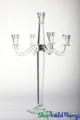 Extra Tall Crystal Candelabra for Events and Wedding Centerpieces
