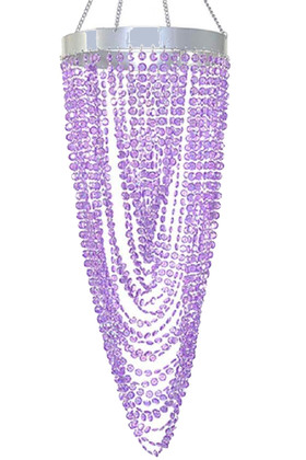 Chandelier Diana - Diamond Twist - Purple Iridescent