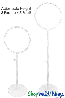 Tall Floral Stands Round Circles Adjustable Height | ShopWildThings.com