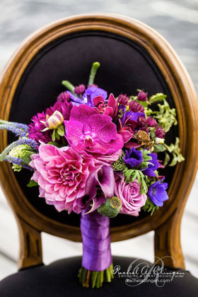 Radiant Orchid & Jewel Toned Wedding Decor