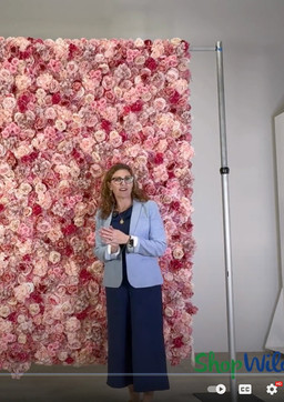 VIDEO: Fabric Back Flower Wall Backdrops