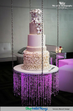 Chandeliers as Eye Catching Reception Focal Points