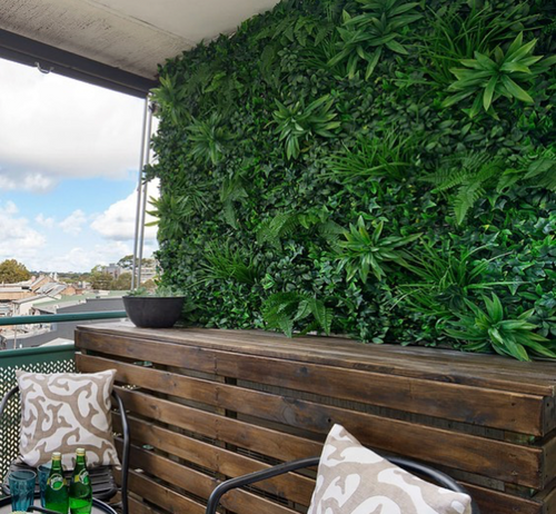 Faux Foliage Greenery Wall Backdrop | ShopWildThings.com