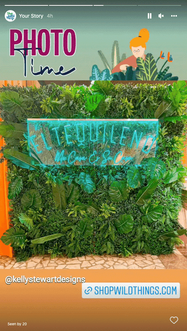 Greenery Walls for Parties and Backdrops ShopWildThings.com