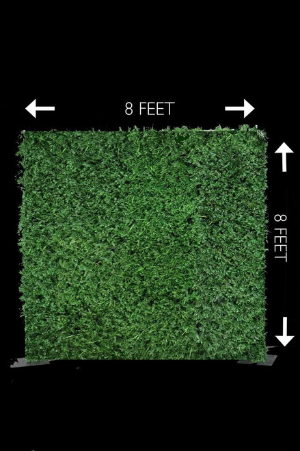 Faux Boxwood Greenery Wall Backdrop 8 Feet x 8 Feet | ShopWildThings.com