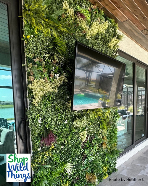 Say hello to summer: Refresh your space with Indoor/Outdoor UV Faux Greenery Wall Panels by ShopWildThings.com