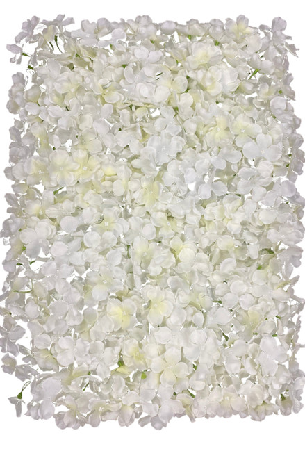 Off-White Hydrangeas Flower Wall Backdrop Panels ShopWildThings.com
