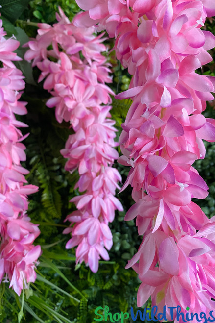 Fluffy Bright Pink Floral Sprays Draping Garlands ShopWildThings Fuchsia Flowers