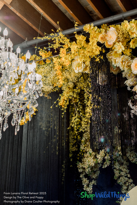 Layering quality Artificial Flowering Branches and Sprays from ShopWildThings.com into your fresh floral arrangements is a great way to add depth and diversity to your flower installations while saving on costs. With easy to sort and filter sections, we make it easy to match the colors you need for your design to our product line!