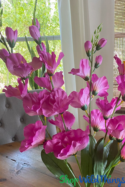 Pink Silk Flowers with Large Blooms ShopWildThings.com