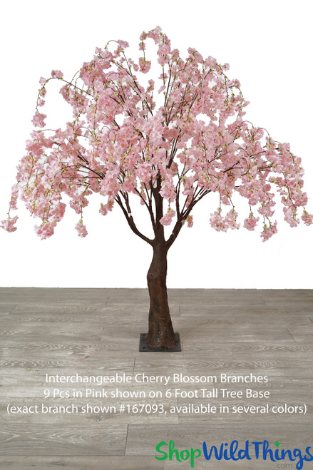 Interchangeable Replacement Off-White Weeping Cherry Blossom Flower Branch - 40"