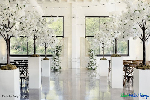 Design Flexibility at Your Fingertips! Switch up your event decor in seconds with Interchangeable Replacement Branches by ShopWildThings.com! Many of our Artificial Flowering Trees are compatible with this collection of branches, offering endless possibilities, without the hassle of having to buy a new tree for every client's design needs.
Large Artificial Flowering Trees for Parties, Weddings, and Events
