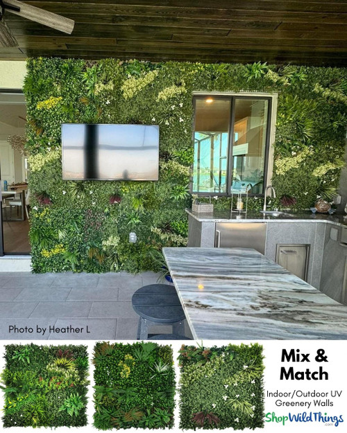 Garden Daydream Greenery Plant Wall Landscape Panel