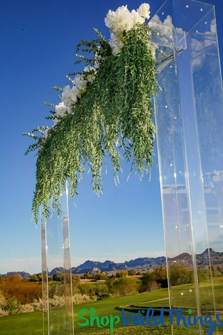 Faux green sprays to decorate wedding arches | Artificial draping greenery | Bendable ivy sprays for floral chandeliers | ShopWildThings.com