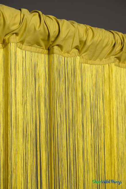 Yellow Fringe String Curtains ShopWildThings Backdrops