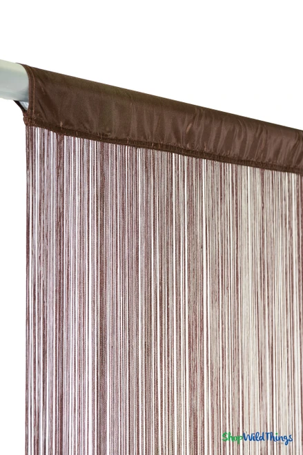 Extra Long Fringe Curtains ShopWildThings Brown String Curtains ShopWildThings.com