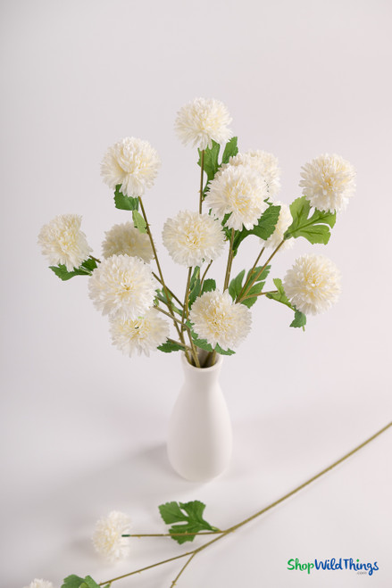 Artificial Ball Mum Spray for Floral Designers ShopWildThings.com