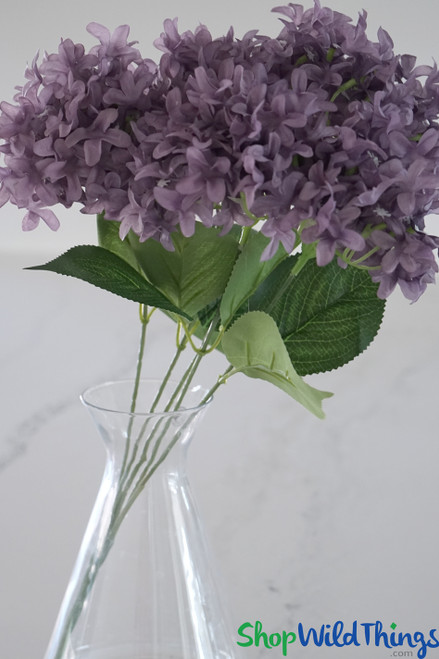 Purple Lavender Star Hydrangea Artificial Floral Sprays ShopWildThings.com