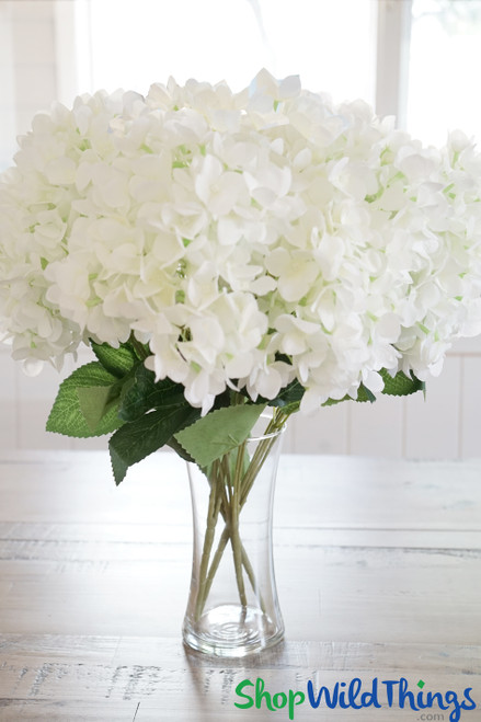 White Wedding Hydrangeas Silk Florals | ShopWildThings.com