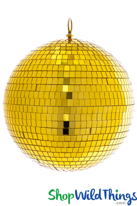 Gold Mirrored Disco Ball 7 3/4