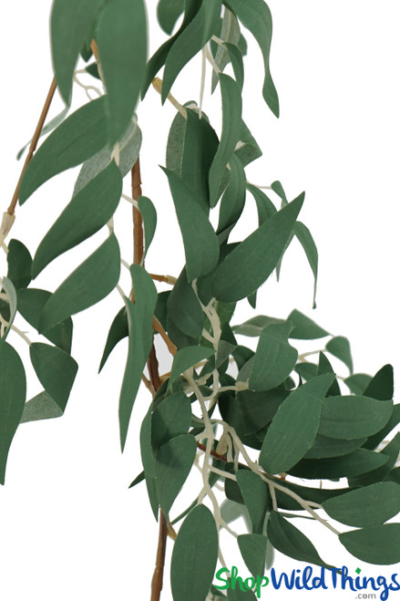 Dark Green Artificial Greenery Vine ShopWildThings Hanging Leaves