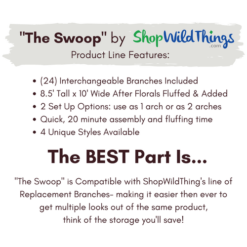 Product Features for "The Swoop" by ShopWildThings