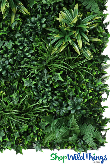 FR Commercial Realistic Greenery Wall | Mixed Panels Backdrop