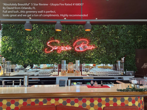 FR Commercial Realistic Greenery Wall | Mixed Panels Backdrop