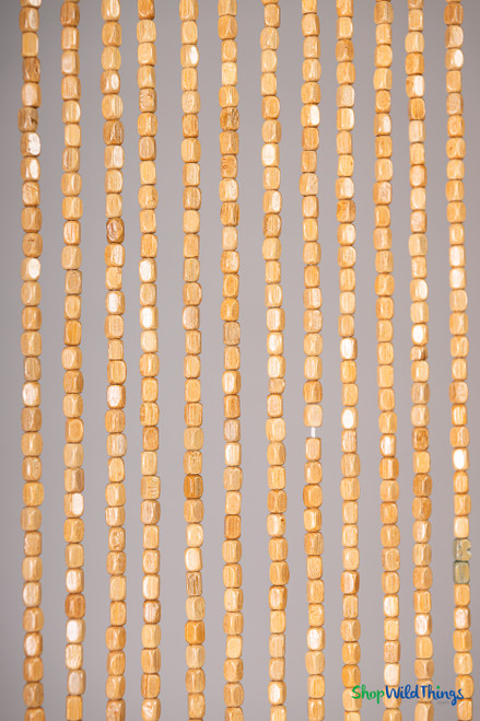 Cat Dog Paw Prints Wooden Beaded Curtain ShopWildThings.com Door Beads