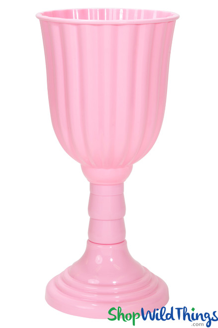 Durable Pink Plastic Urn/Planter ShopWildThings.com