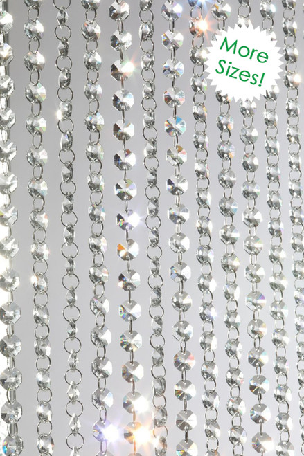 Crystal Beaded Hanging Event Columns by ShopWildThings.com Custom Decor Made in USA