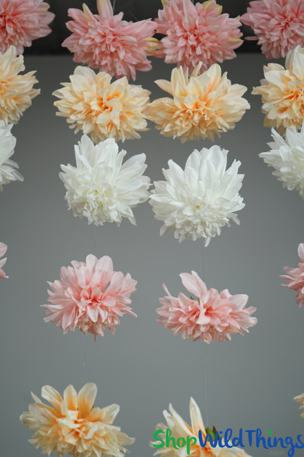 Floating Dahlias Garland 6' Long  - Artificial Dahlia | ShopWildThings