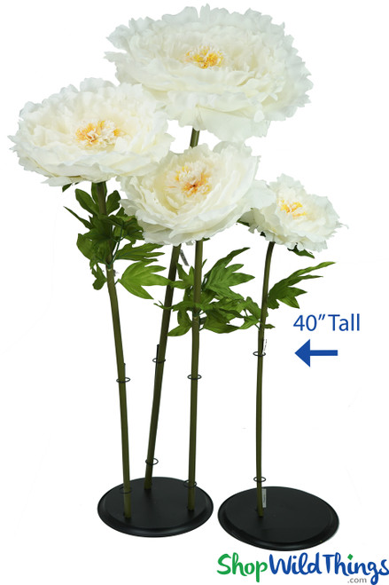 ShopWildThings Oversize Flowers Come in Several Sizes and Colors including this Cream Peony